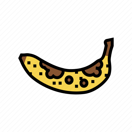 Ripe, banana, fruit, food, yellow, white icon - Download on Iconfinder
