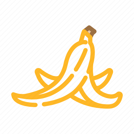 Banana, peel, slippery, fruit, food, yellow icon - Download on Iconfinder