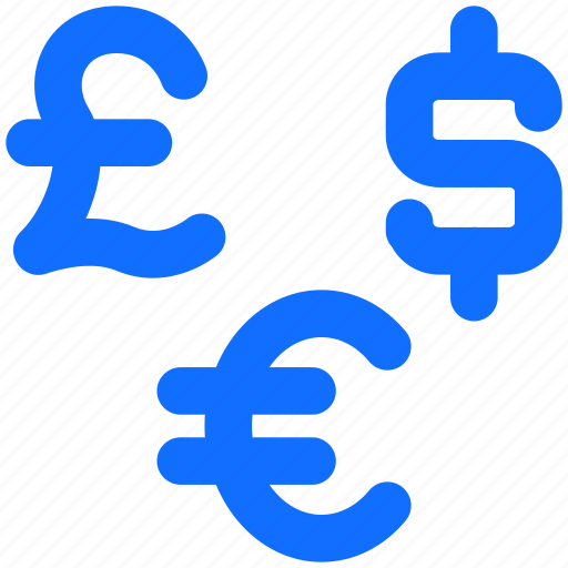 Dollar, euro, pound, money, currency icon - Download on Iconfinder