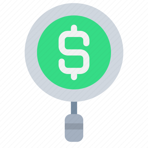 Bank, business, finance, money, research, search icon - Download on Iconfinder