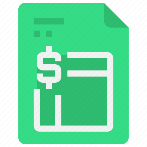 Document, file, financial, invoice, money, paper icon - Download on Iconfinder