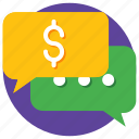 chat, money, cash, currency, business, dollar