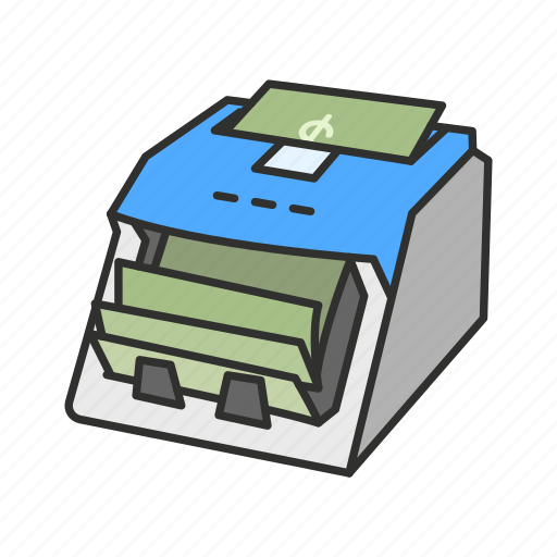 Bank, cash counter, money, money counter icon - Download on Iconfinder