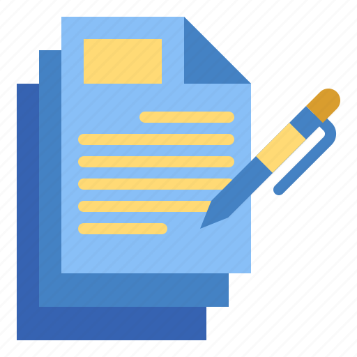 Contract, document, insurance, paper, signing icon - Download on Iconfinder
