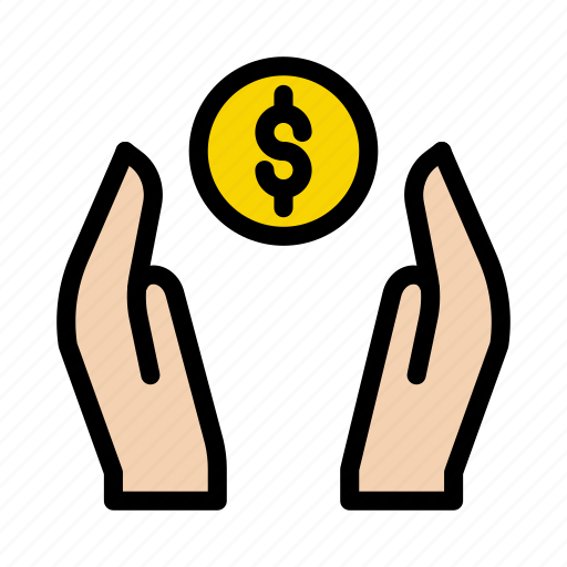 Dollar, hand, protection, safety, security icon - Download on Iconfinder