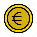 coins, currency, euro, money, saving