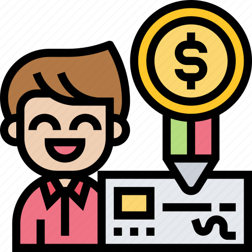 Bank, check, payment, account, salary icon - Download on Iconfinder