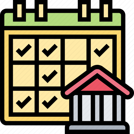 Business, days, calendar, schedule, bank icon - Download on Iconfinder