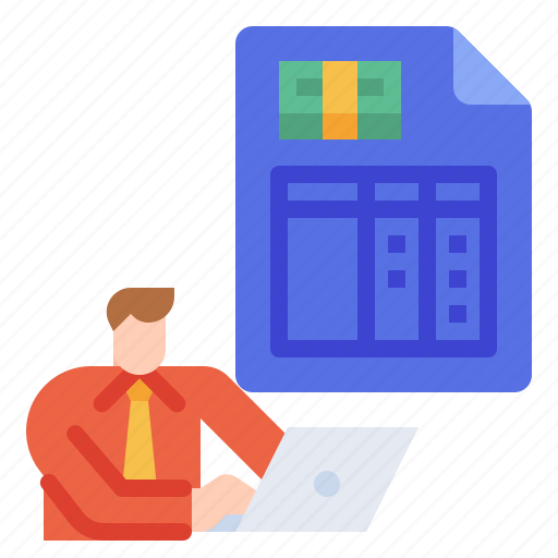 Accounting, invoice, financial, laptop, account icon - Download on Iconfinder