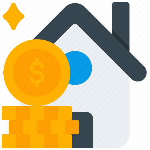 Mortgage, banking, bank, house, home, money, property icon - Download on Iconfinder