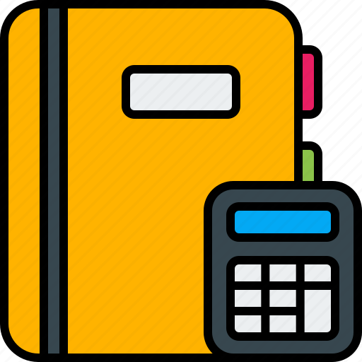 Accounting, banking, calculator, notebook, book, finance, financial icon - Download on Iconfinder