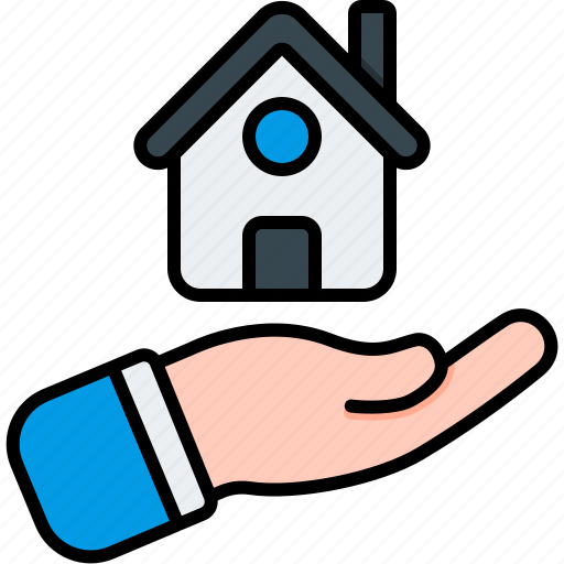 Housing, banking, hand, bank, house, real, estate icon - Download on Iconfinder