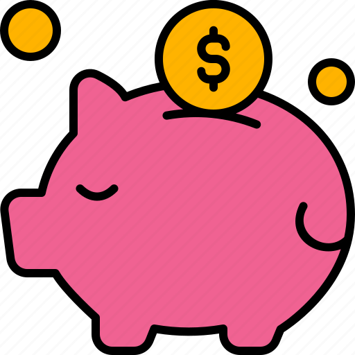 Savings, banking, piggy, bank, coin, save, money icon - Download on Iconfinder
