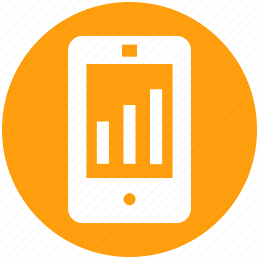Analytics, cell phone, graph, mobile, stats icon - Download on Iconfinder