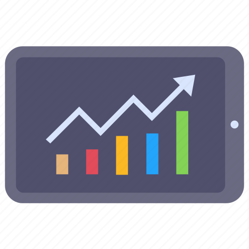 Statistics, digital, tab, finance, report, graph, analytics icon - Download on Iconfinder
