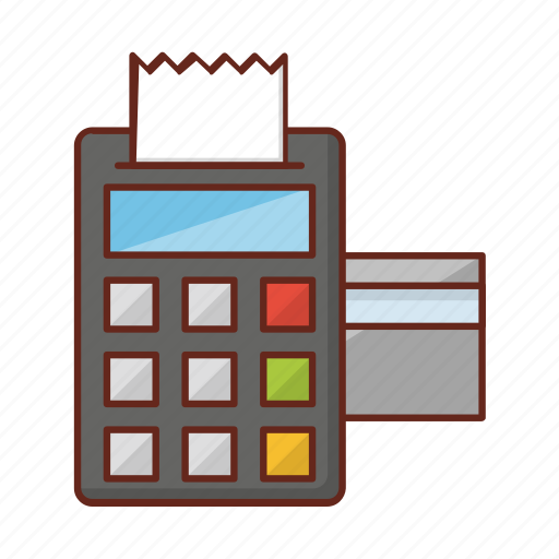 Edc, pay, receipt, machine, bill icon - Download on Iconfinder