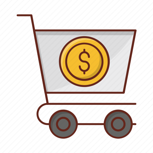 Cart, trolley, shopping, finance, dollar icon - Download on Iconfinder