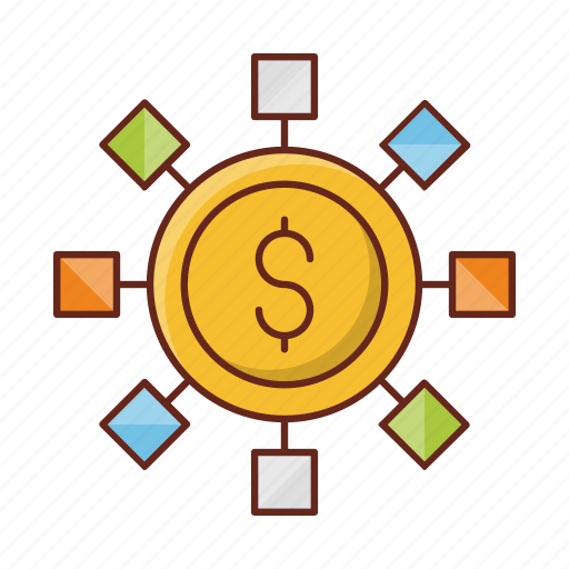 Dollar, sharing, connection, finance, banking icon - Download on Iconfinder