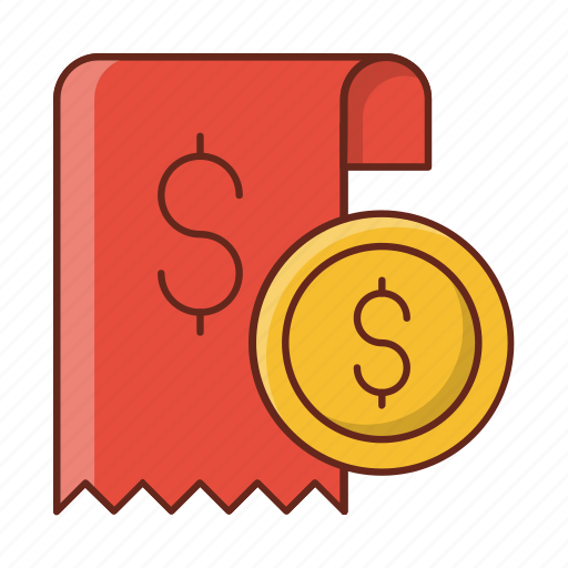 Receipt, dollar, money, saving, coin icon - Download on Iconfinder