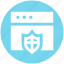 browser, computer security, login page, protection, security, shield, web login 