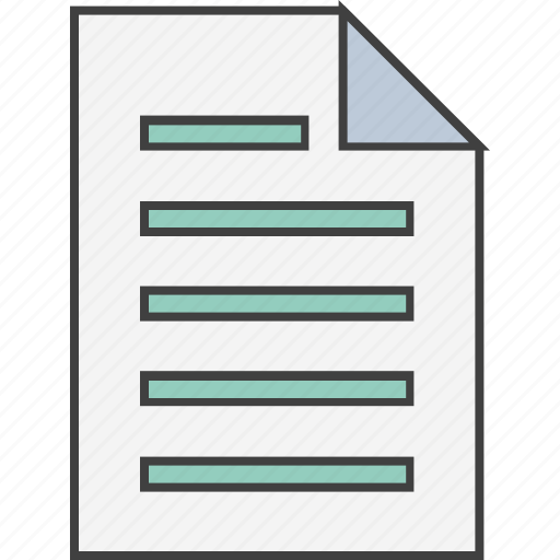 Document, file, record, report, statement icon - Download on Iconfinder