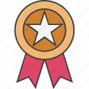 award, award badge, badge, ribbon badge, star badge
