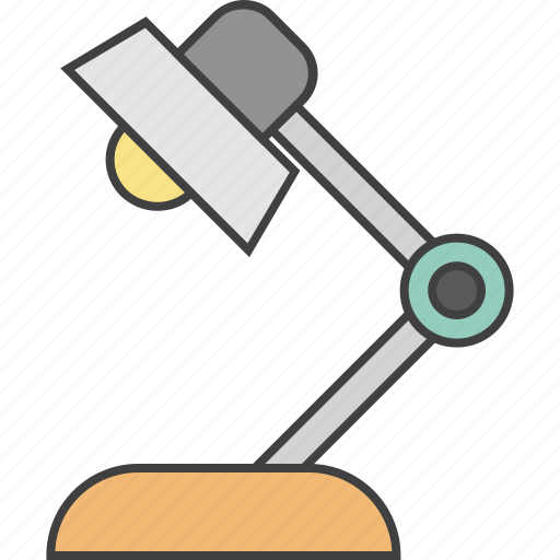 Desk lamp, desk light, lamp, lamp light, table lamp icon - Download on Iconfinder