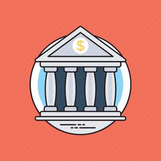 Bank, bank building, bank exterior, finance, money icon - Download on Iconfinder