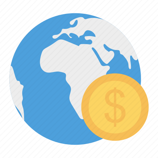 Dollar, earth, global, money icon - Download on Iconfinder