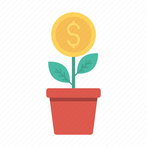 Dollar, growth, money, plant icon - Download on Iconfinder