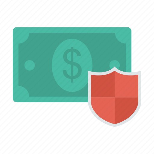 Cash, money, secure, shield icon - Download on Iconfinder