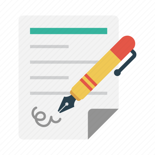 Agreement, contract, document, signature, write icon - Download on Iconfinder