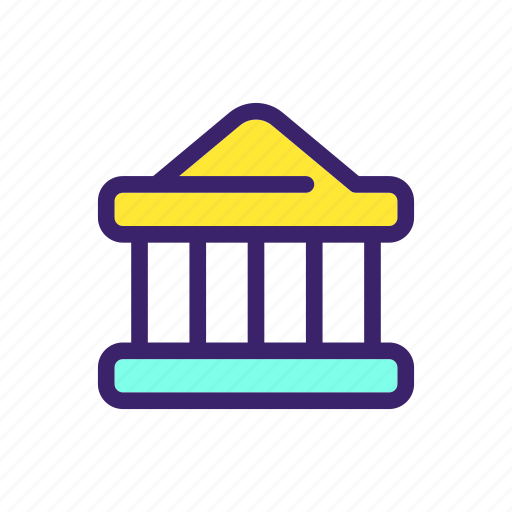 Bank, government building, courthouse, authority icon - Download on Iconfinder
