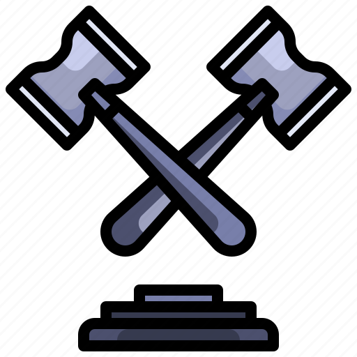 Auction, hammer, judge, law, legal icon - Download on Iconfinder
