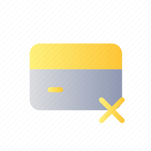 Card block, declined payment, failed operation, banking icon - Download on Iconfinder