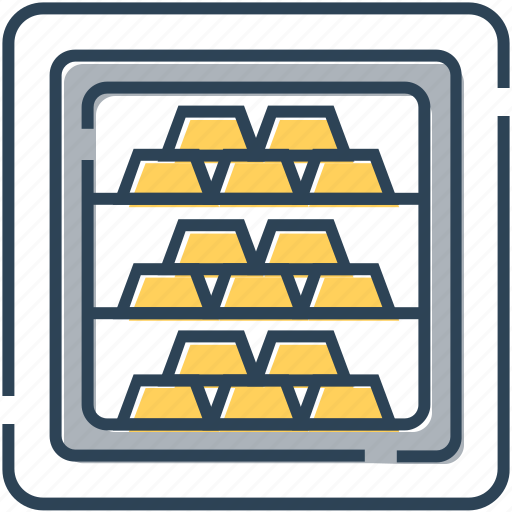Banking, bullion, finance, gold, money, safe, value icon - Download on Iconfinder