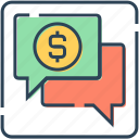 business, chat bubble, chatting, comments, dollar, finance, talk