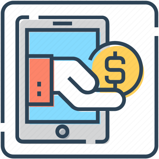 Banking, banking app, coin, commerce, mobile, online, payment icon - Download on Iconfinder