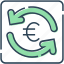 arrows, currency, euro, finance, refresh, reload, sync 