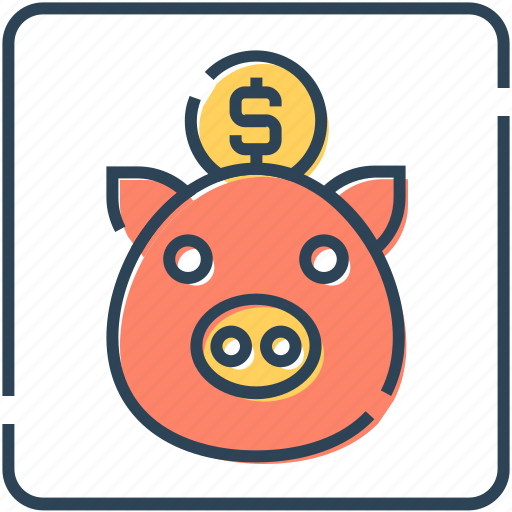 Cash bank, coin, dollar, money bank, piggy bank, saving icon - Download on Iconfinder