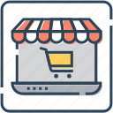 cart, ecommerce, laptop, retail, shopping, store 