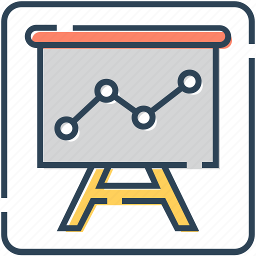 Analytics, board, easel, finance, graph, presentation icon - Download on Iconfinder