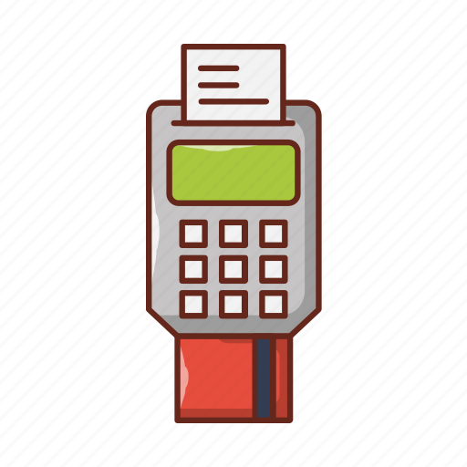 Edc, machine, pay, receipt, banking icon - Download on Iconfinder