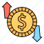 payment, dollar, coin, exchange 