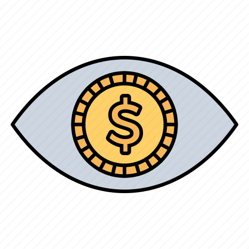Dollar, view, cash, eye icon - Download on Iconfinder