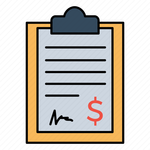 Document, bill, invoice, clipboard icon - Download on Iconfinder