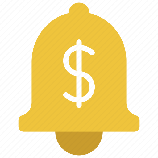 Money, notification, finance, notified, bell icon - Download on Iconfinder
