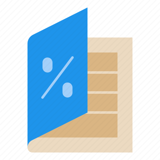 Interest, rate, book, table, percent, finance, financial icon - Download on Iconfinder
