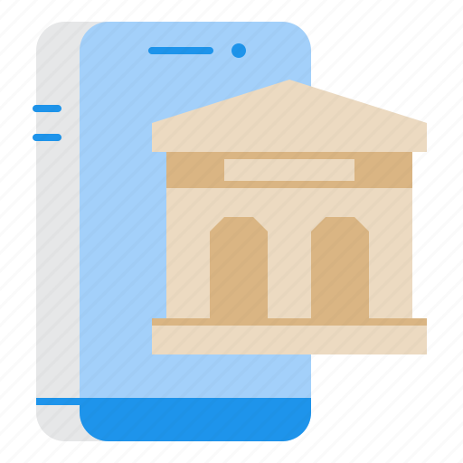 Mobile, banking, phone, bank, finance, financial, currency icon - Download on Iconfinder