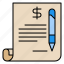 contract, money, pen, finance, financial, currency 